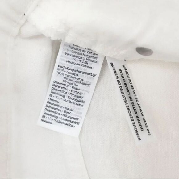 NEW Madewell Rigid Denim A-Line Mini Skirt in Tile White Button Front Edition 26 - Picture 8 of 11